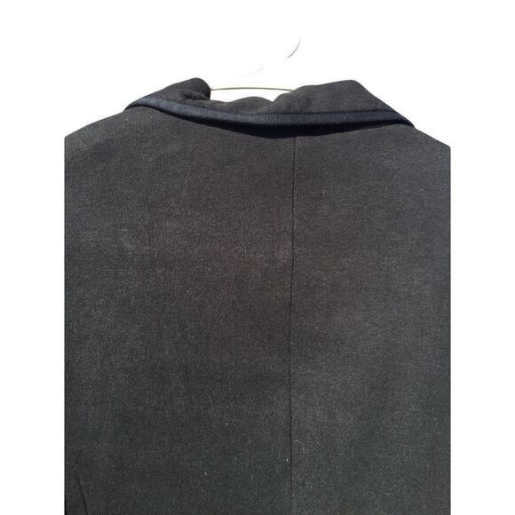 Talbots Womens Aberdeen Blazer Size 8P 8 Petites Black Classic Corporate Knit - Picture 7 of 9